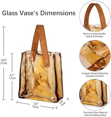 Glass Handbag Vase