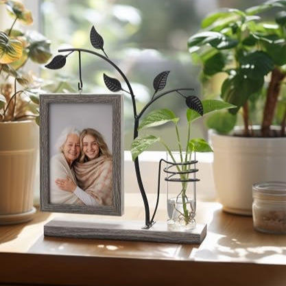 Metal Tree Photo Frame & Bud Vase