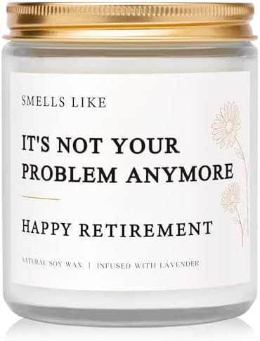 Happy Retirement Candle
