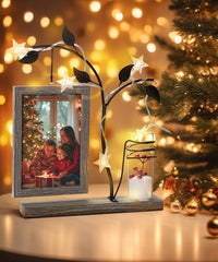 Metal Tree Photo Frame & Bud Vase