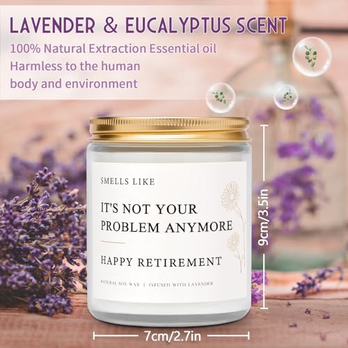 Happy Retirement Candle