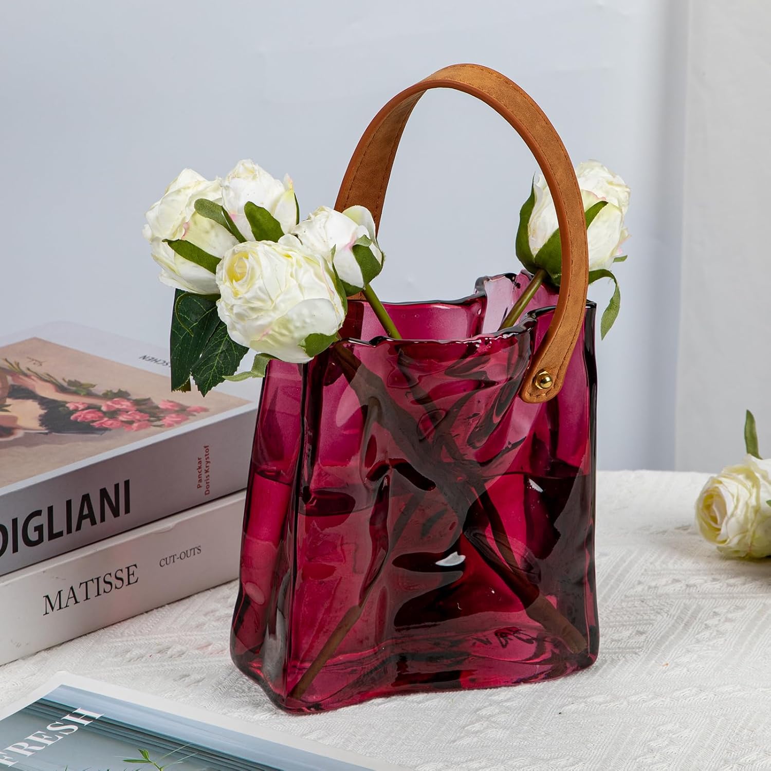 Glass Handbag Vase
