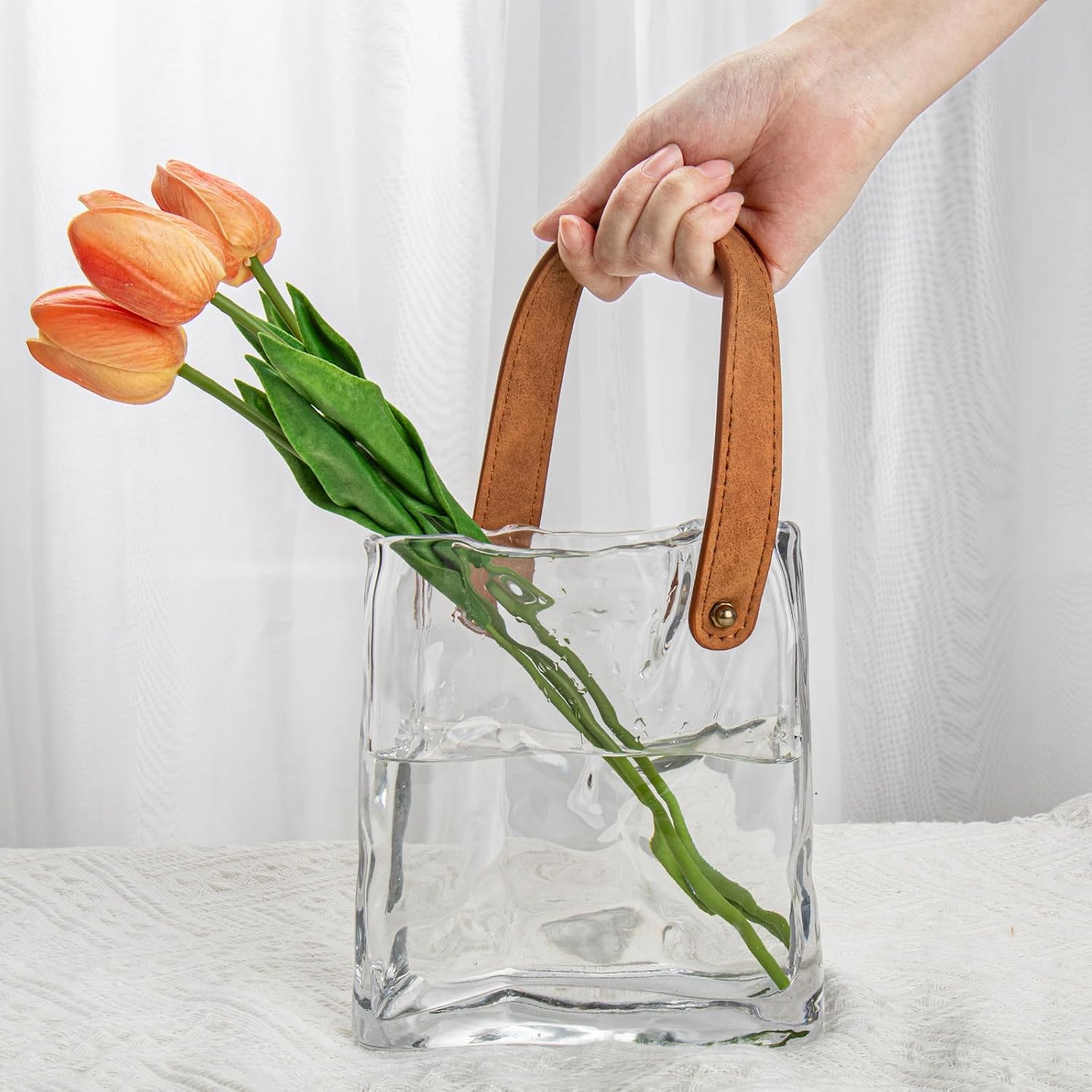 Glass Handbag Vase