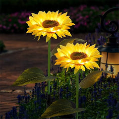 Solar Powered Sunflower Decorations