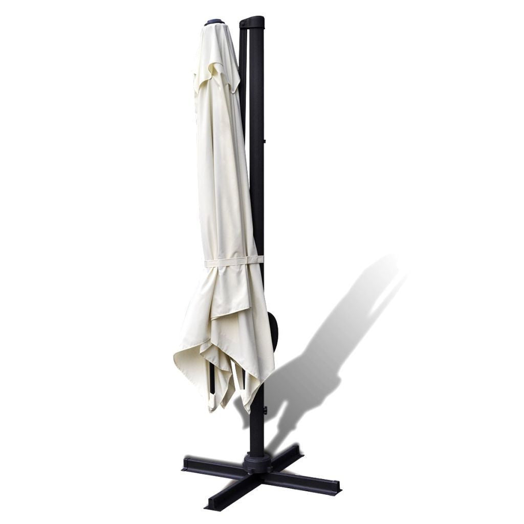Aluminium Roma Umbrella with Portable Base - 3 x 3 m