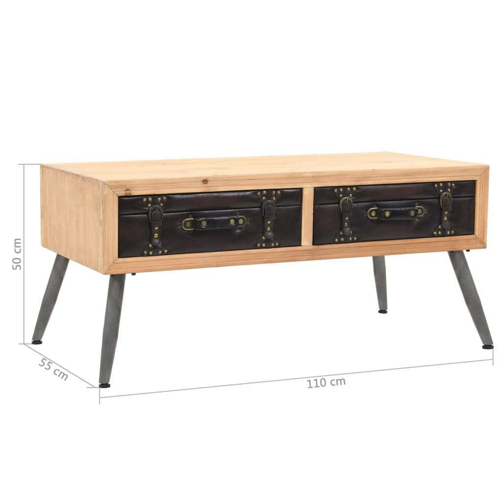 Leather Briefcase Coffee Table