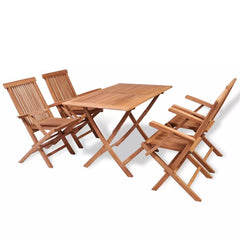 Teak Outdoor Dining Set - 5 Pieces