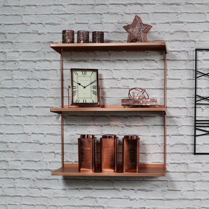 Copper Wall Shelves