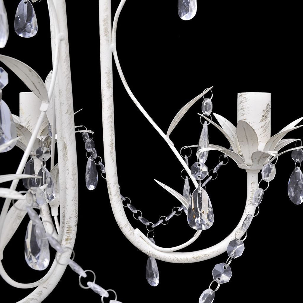 White Crystal Pendant Ceiling Lamp Chandelier