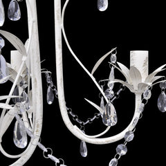 White Crystal Pendant Ceiling Lamp Chandelier