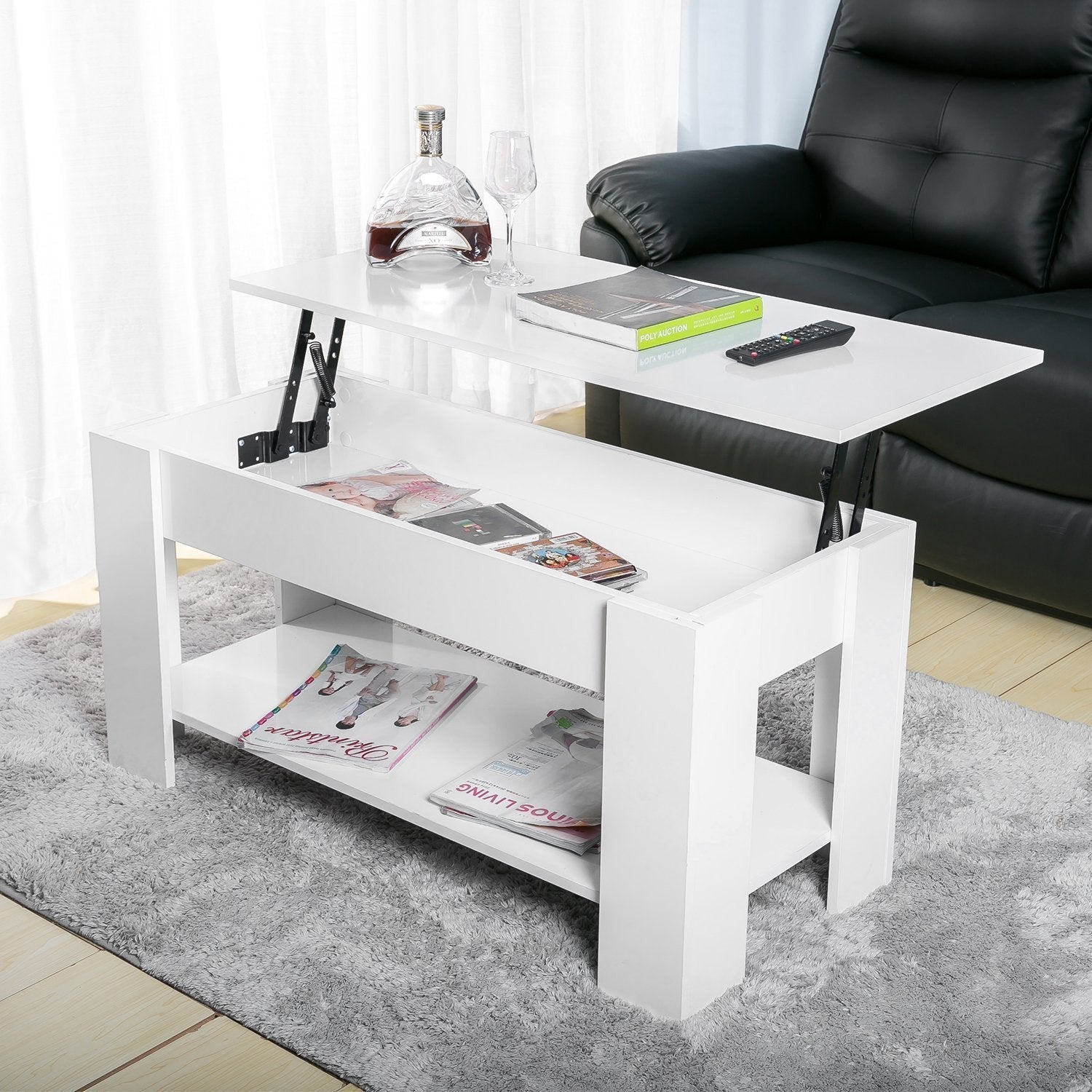 Lift up Coffee Table with Storage
