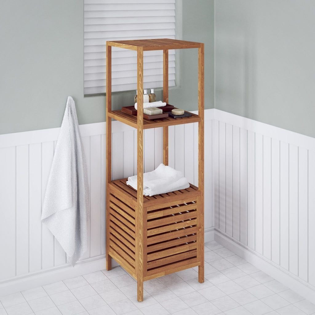 Solid Walnut Storage Shelf & Cabinet