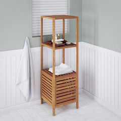 Solid Walnut Storage Shelf & Cabinet