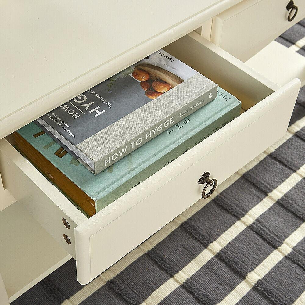 2 Drawer Cream Coffee Table