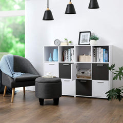 Black And White Cube Storage Unit