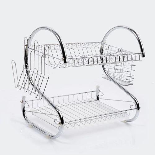 2 Tier Dish Drainer Rack