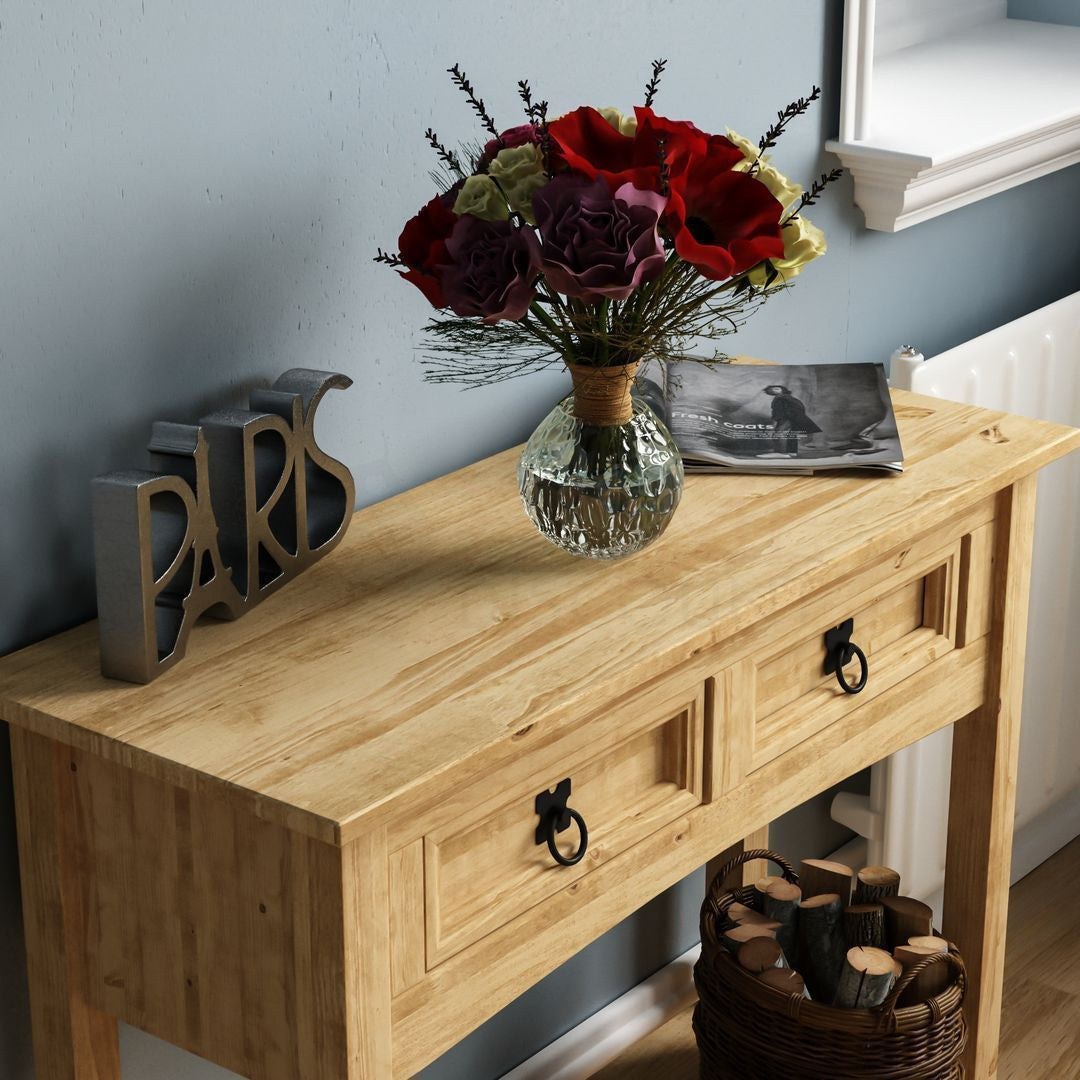 Solid Pine Wood Hallway Table