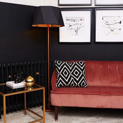 Geometric Copper Floor Lamp