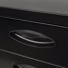 Black Metal Tool Chest - 3 Drawers