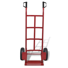 Red and Black Metal Foldable Trolley