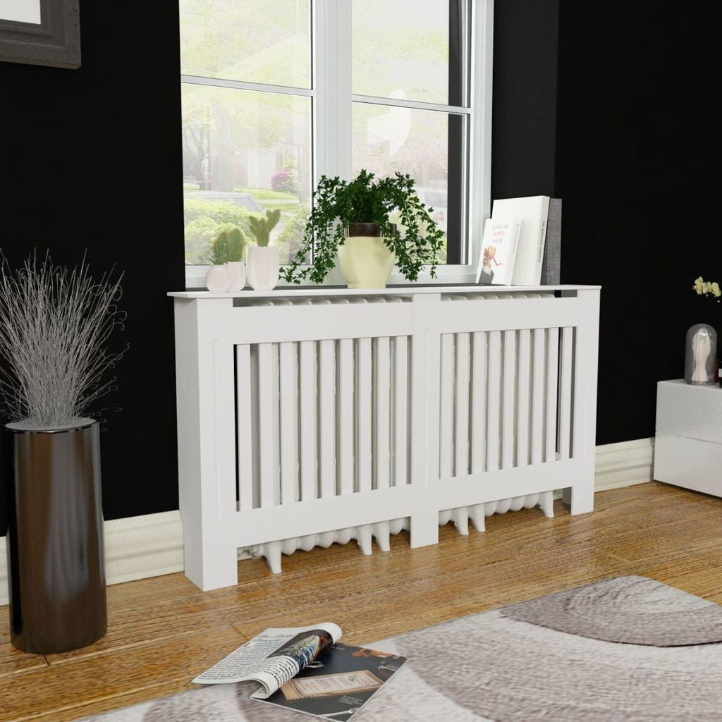White Radiator Cover - 152 cm
