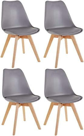 Set Of 4 Scandi Dining Chairs
