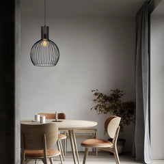 Black Geometric Chandelier Light