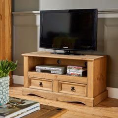Waxed Pine TV Cabinet