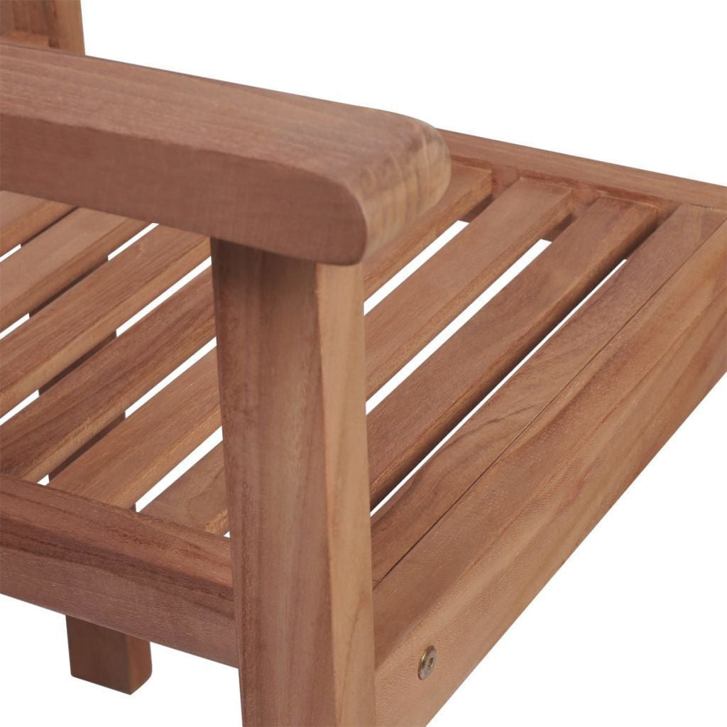 Set of 4 Teak Outdoor Stackable Chairs