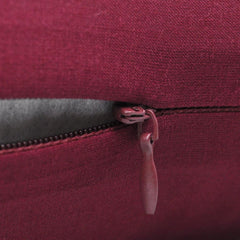 4 Burgundy Cotton Cushion Covers 50 x 50 cm
