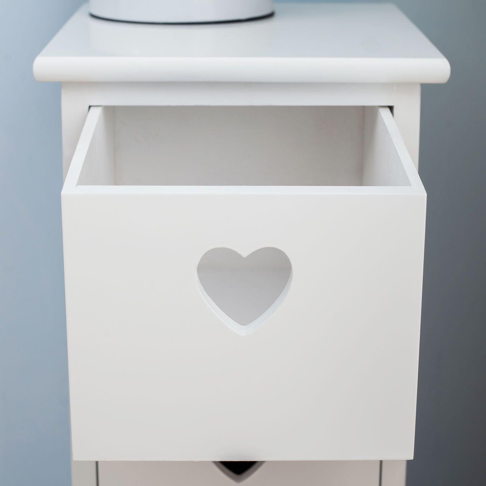 Set of 2 Heart Decorated Drawers