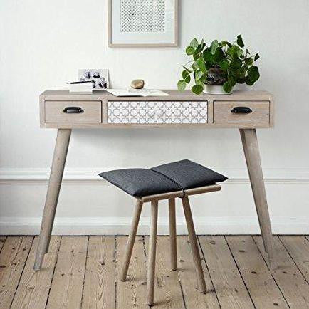 White Wash Console Table/Desk
