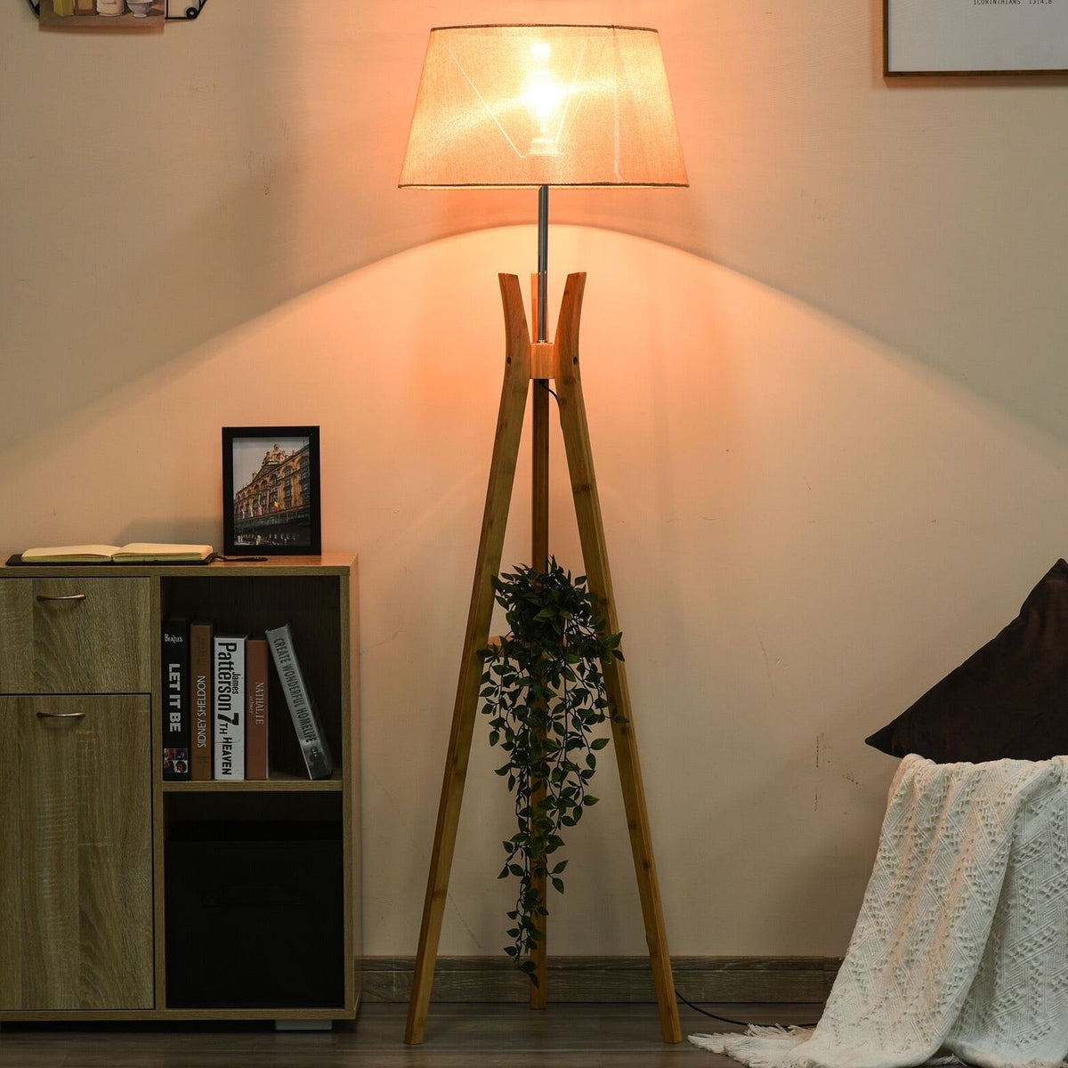 Rustic Tripod Floor Lamp