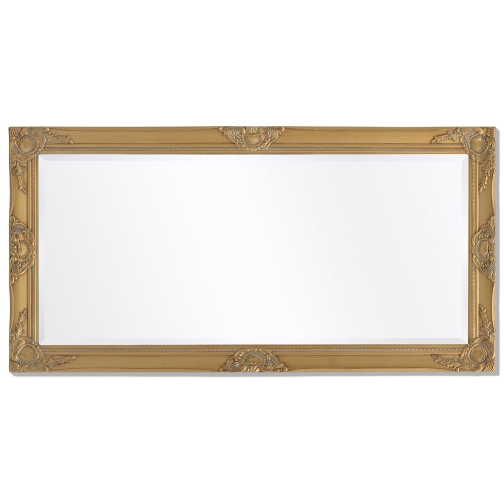 Gold Baroque Styled Wall Mirror 120 x 60 cm