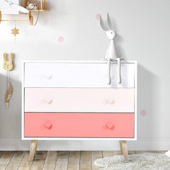 Three Drawer Pink Chest