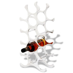 Silver Aluminium Wine Rack - 15 Bottles