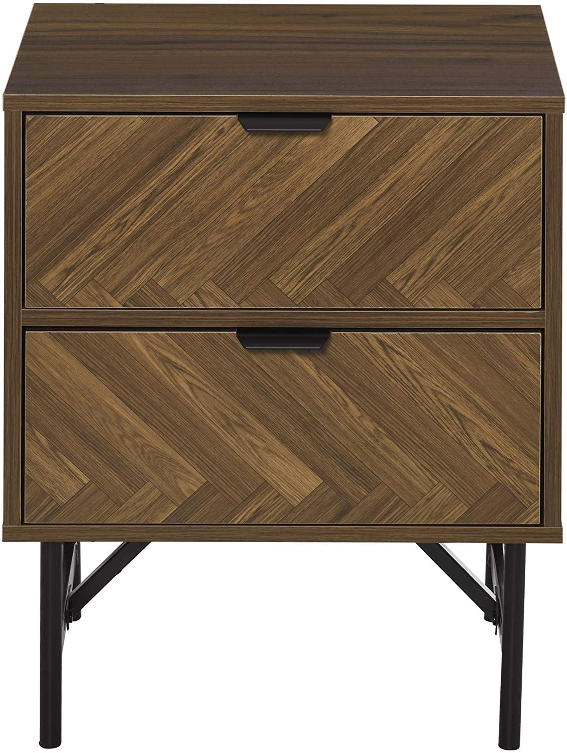 Herringbone Bedside Table
