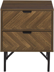 Herringbone Bedside Table