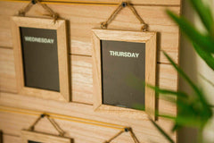 Weekly Mini Black Board Wall Organiser