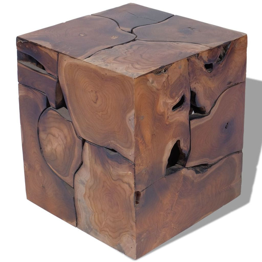 Solid Teak Stool - 40 x 40 x 45 cm