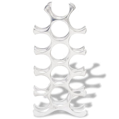 Silver Aluminium Wine Rack - 15 Bottles