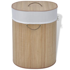 Bamboo Oval Laundry Bin