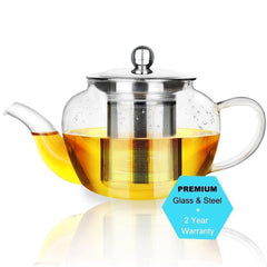 Clear Glass Teapot & Infuser