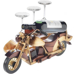 Motorbike Wine Bottle & Glass Holder