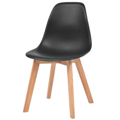 Set of 2 Black Dining Chairs
