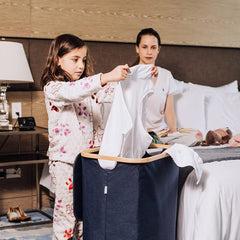 Tall Bamboo Laundry Hamper