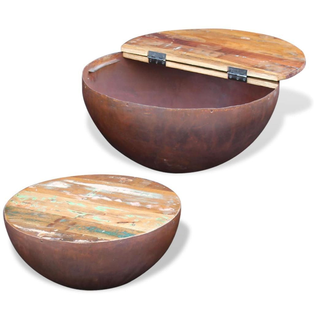 Two Piece Bowl Shaped Coffee Table Set