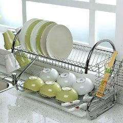 2 Tier Dish Drainer Rack