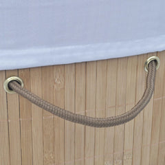 Bamboo Oval Laundry Bin
