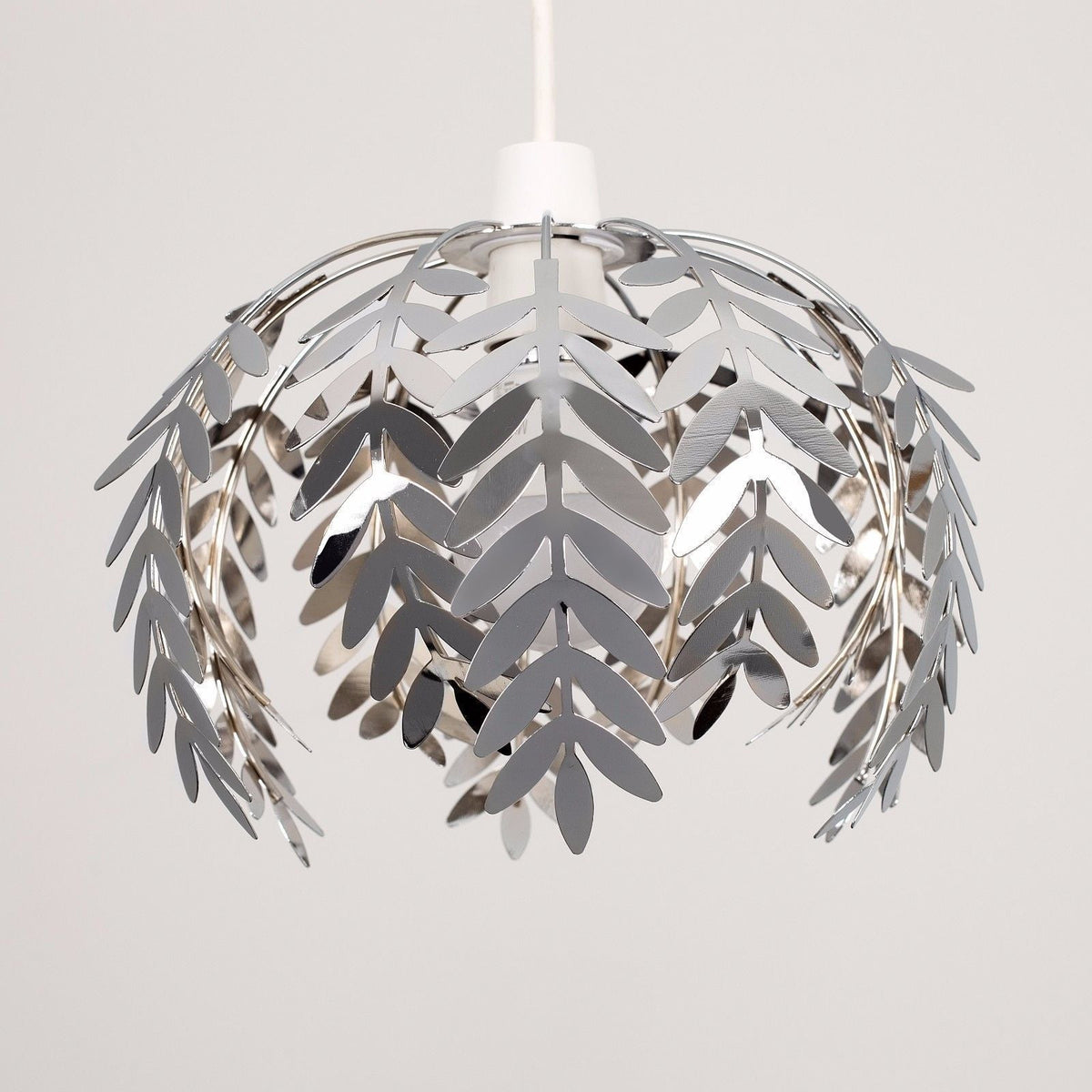 Silver/Chrome Leaf Light Shade